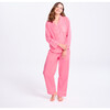 Tennis Sleep Repeat Long Pajama Set, Pink - Pajamas - 5