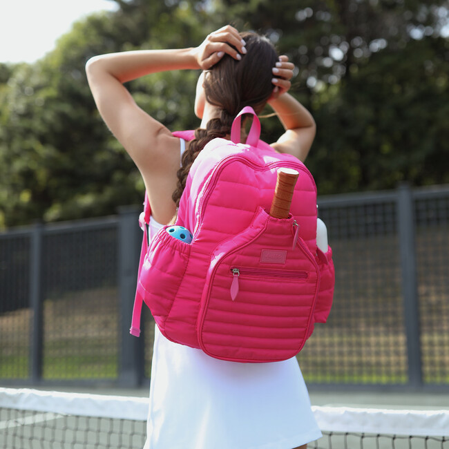 Pickleball Time Backpack, Hot Pink