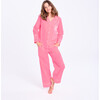 Pickle Sleep Repeat Long Pajama Set, Pink - Pajamas - 6 - thumbnail