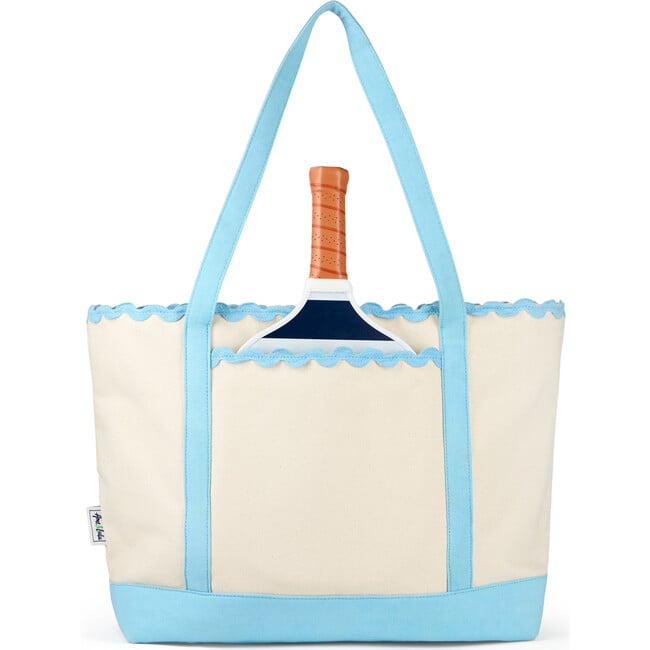 Court to Coast Tote, Light Blue