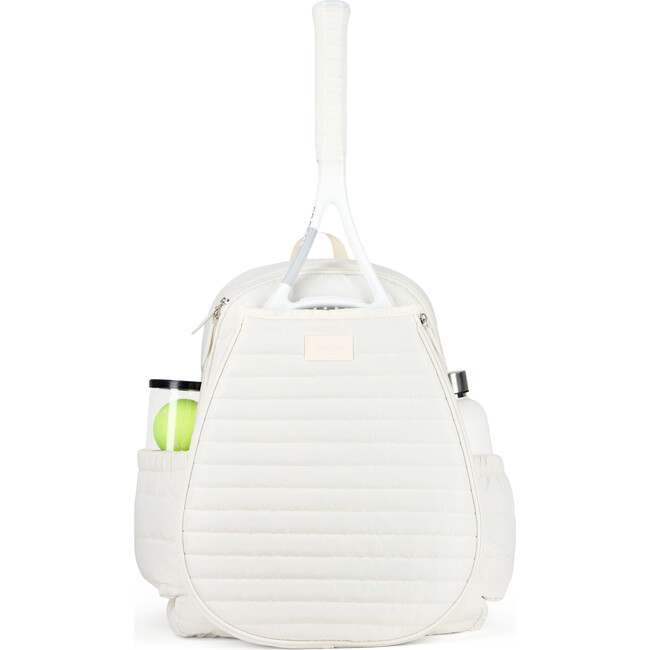 Game On Tennis Backpack, Winter White Puffer