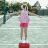 Little Love Tennis Backpack, Strawberry Puffer - Backpacks - 2 - thumbnail