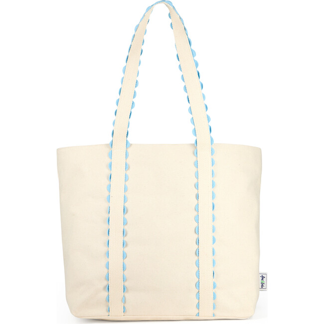 Nantucket Tennis Tote, Light Blue - Bags - 3