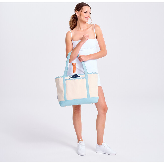 Court to Coast Tote, Light Blue - Bags - 3