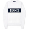 Club Sport Sweater, White/Navy Tennis - Sweaters - 1 - thumbnail