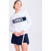 Club Sport Sweater, White/Navy Tennis - Sweaters - 3