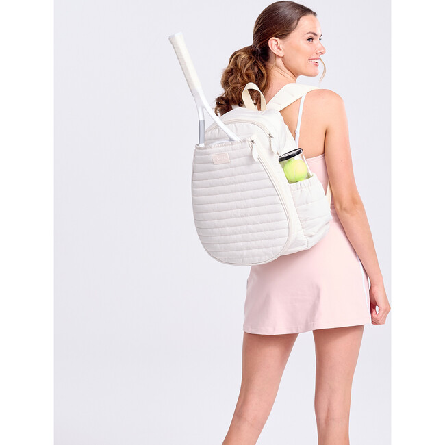 Game On Tennis Backpack, Winter White Puffer - Backpacks - 5