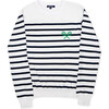 Club Sport Sweater, Navy Rally Stripes - Sweaters - 1 - thumbnail