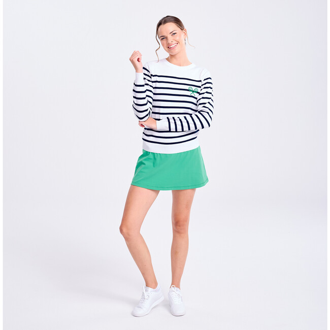 Club Sport Sweater, Navy Rally Stripes