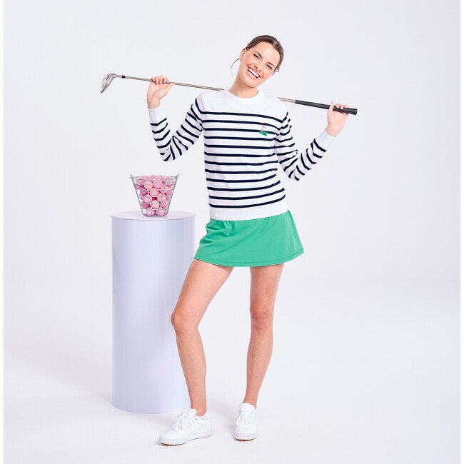 Club Sport Sweater, Navy Fairway Stripes - Sweaters - 3