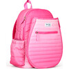 Big Love Tennis Backpack, Hot Pink Ombre Puffer - Backpacks - 6 - thumbnail