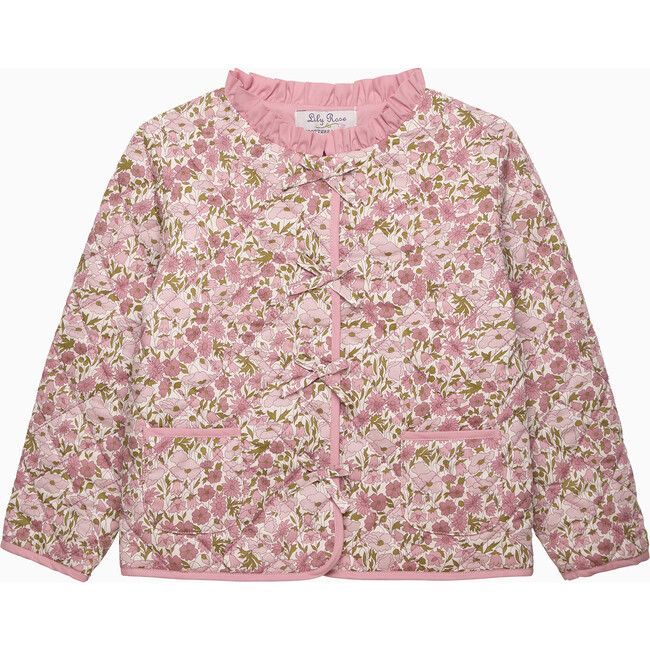 Poppy & Daisy Quilted Jacket, Pink Poppy &  Daisy