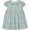 Maggie Floral Pie Crust Dress, Green Floral - Dresses - 1 - thumbnail