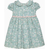 Maggie Floral Pie Crust Dress, Green Floral - Dresses - 2 - thumbnail