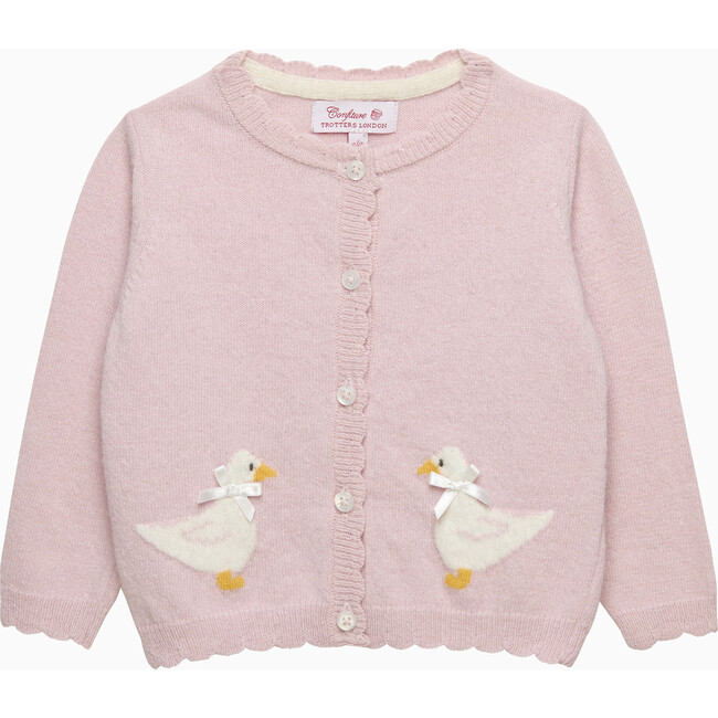 Duck Cardigan, Pale Pink