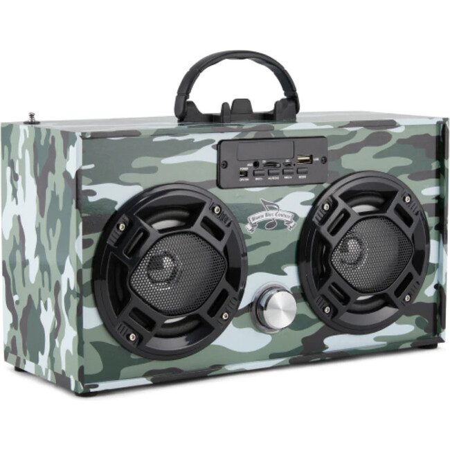 Bluetooth Mini Boom Box, Green Camo