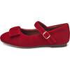 Ellen Bow Mary Jane, Red Velvet - Mary Janes - 1 - thumbnail