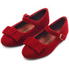 Ellen Bow Mary Jane, Red Velvet - Mary Janes - 2