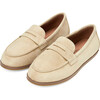 Ryan Suede Grosgrain Ribbon Trim Loafers, Lightbeige - Loafers - 2 - thumbnail