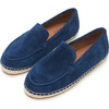 Bruno Jute Sole Suede Loafers, Navy - Loafers - 2 - thumbnail