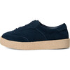 Cory Archival Suede Rubber Sole Sneakers, Navy - Sneakers - 1 - thumbnail