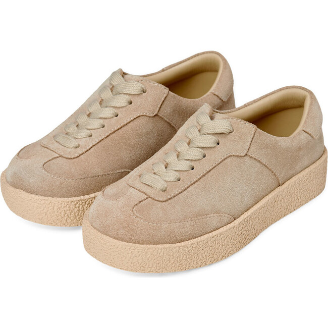 Cory Archival Suede Rubber Sole Sneakers, Beige