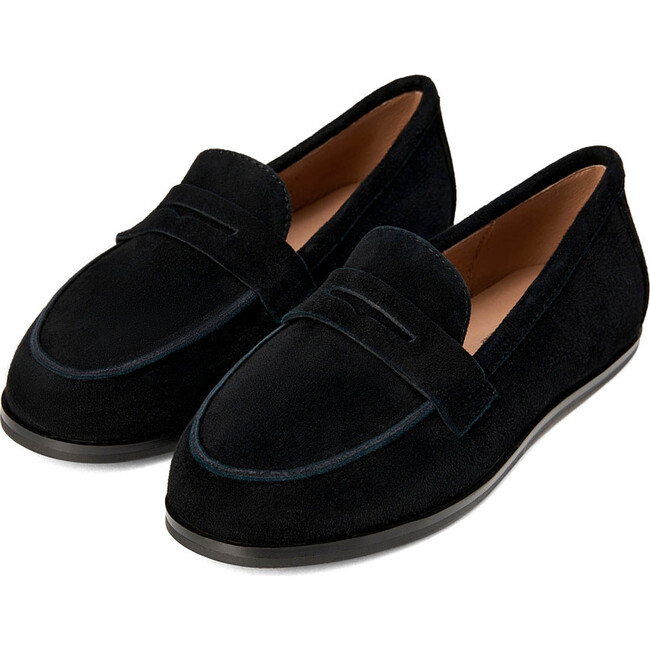 Ryan Suede Loafers, Black