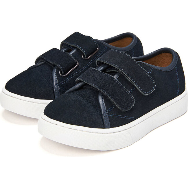 Robby 3.0 Suede Double Velcro Strap Sneakers, Navy