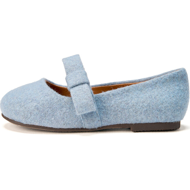 Mia Wool Ballet Flats, Blue