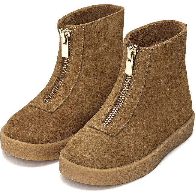 Leah Suede Boots, Camel