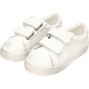 Maeve Leather Velcro Strap Sneakers, White - Sneakers - 2 - thumbnail