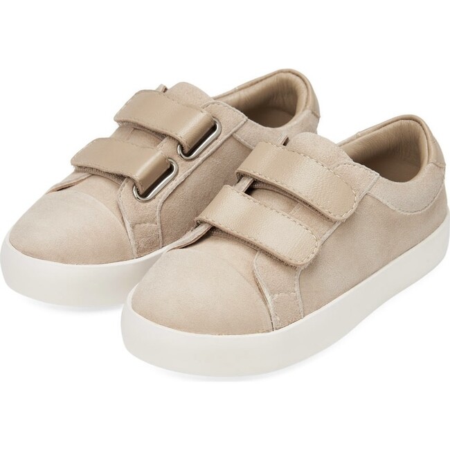 Maeve 2.0 Leather Velcro Strap Sneakers, Beige