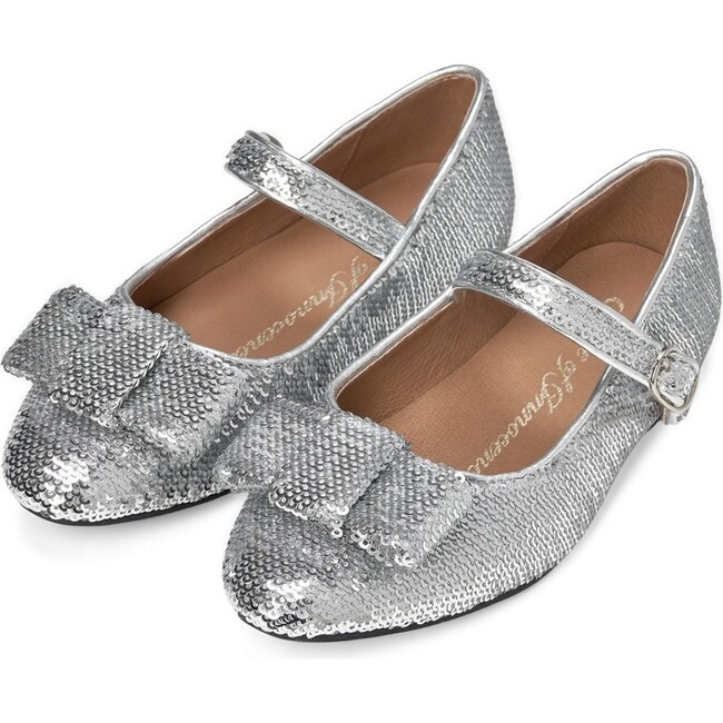 Ellen Sequins Mary Janes, Silver