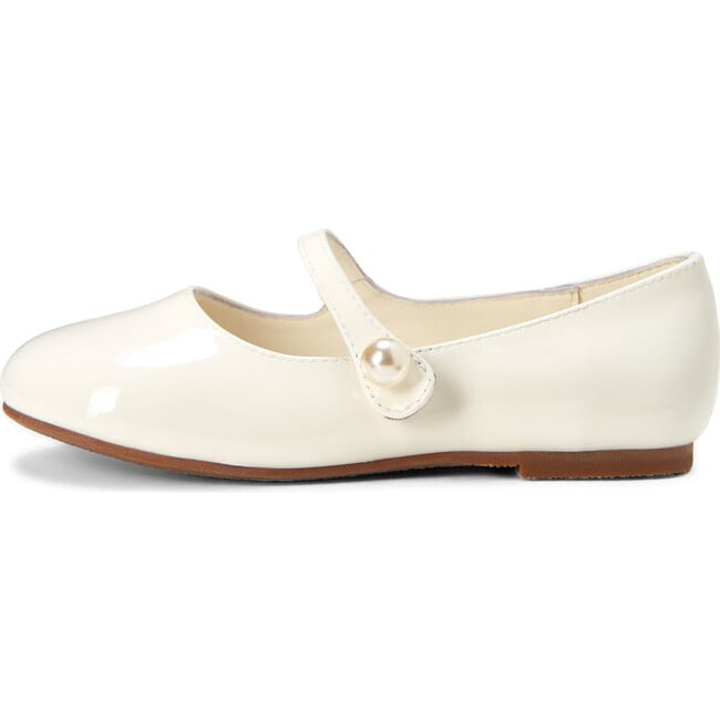 Elin Leather Pointed-Toe Mary Janes, White - Mary Janes - 1