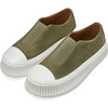 Archi Suede Round-Toe Sneakers, Khaki - Sneakers - 2 - thumbnail