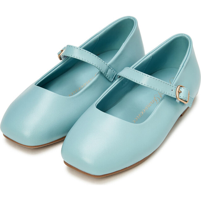 Mandy Rounded Square Toe Mary Janes, Blue Total