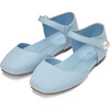 Libby Square Toe Canvas And Pearl Leather Strap Sandals, Blue Total - Sandals - 2 - thumbnail