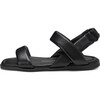 Anouk Square Toe Elastic Slingback Straps Sandals, Black Total - Sandals - 1 - thumbnail