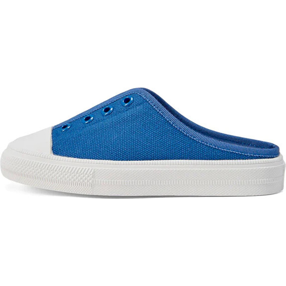 Alex 2.0 Backless Round Toe Canvas Sneakers, Navy