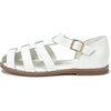 Lana Interlocked Leather Strap Sandals, White Total - Sandals - 1 - thumbnail