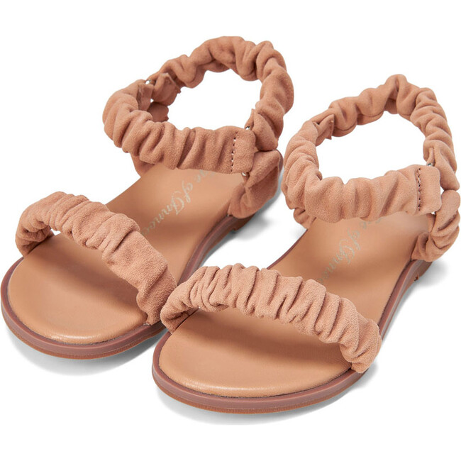 Kyle Suede Strap Leather Insole Sandals, Light Beige Total