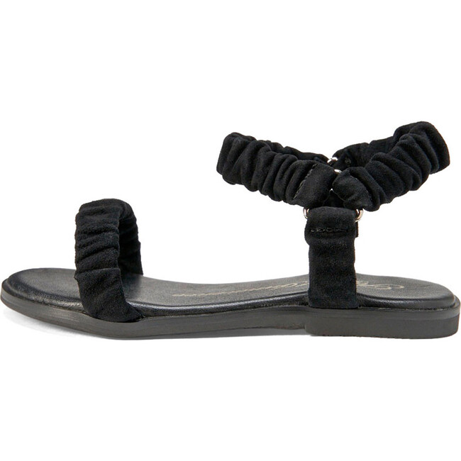 Kyle Suede Strap Leather Insole Sandals, Black Total