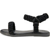 Kyle Suede Strap Leather Insole Sandals, Black Total - Sandals - 1 - thumbnail