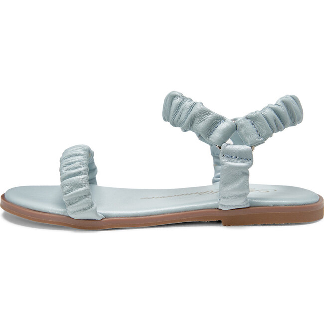 Kyle Elastic Suede Strap Leather Insole Sandals, Blue