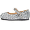 Eva Sparkling Glitter Party Shoes, Silver - Mary Janes - 1 - thumbnail