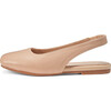 Ester Square Cap Toes Sling Back Sandals, Beige Total - Sandals - 1 - thumbnail