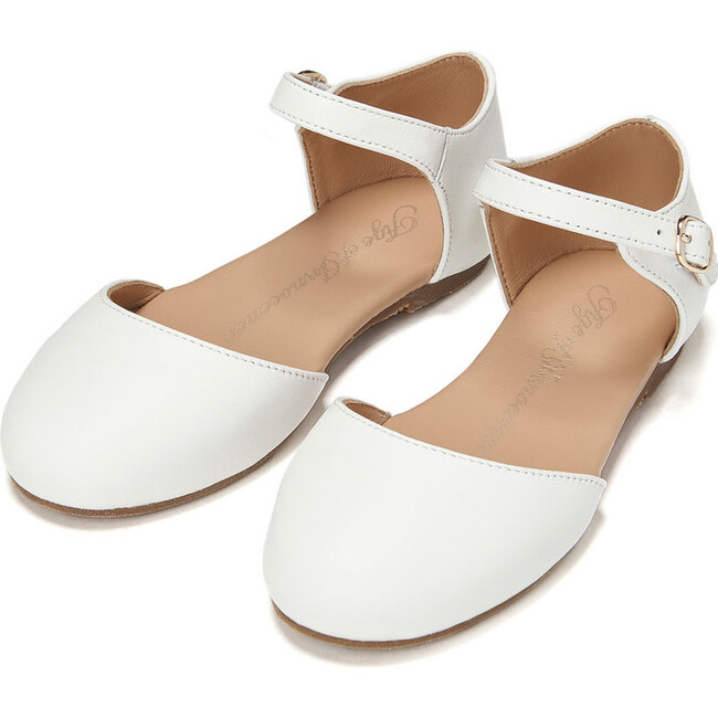 Avery Ballet Flats, White