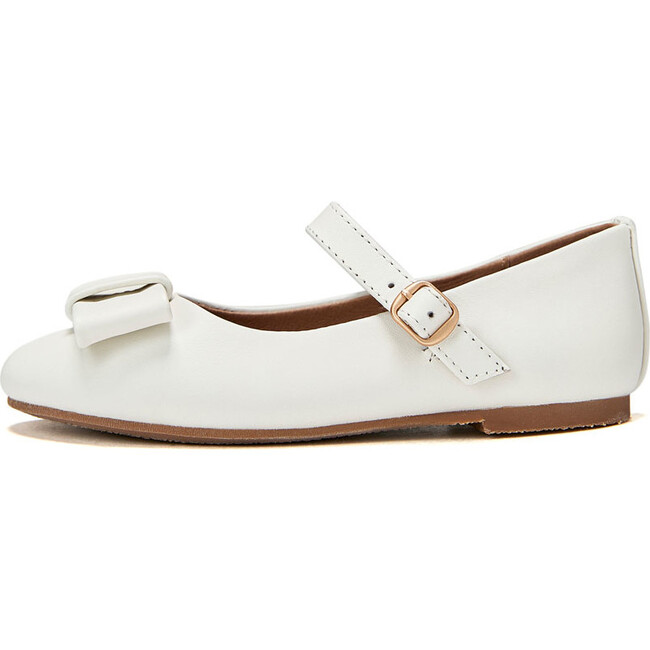 Ellen Leather Mary Janes, White