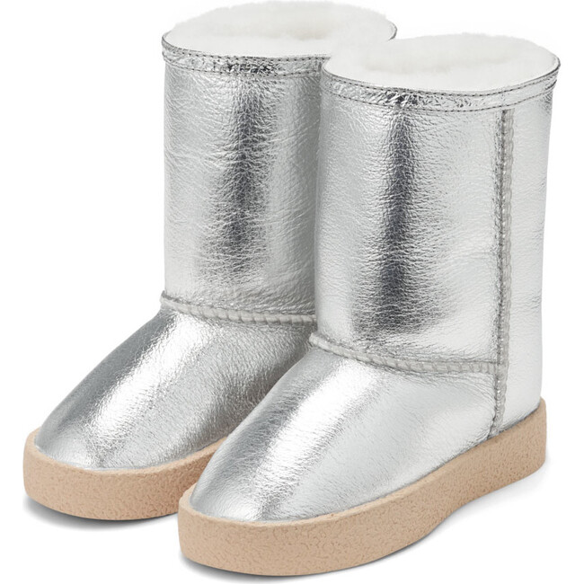 Mara Tall Boots, Silver