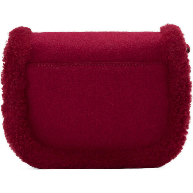 Shae Wool Long Belt Purse, Burgundy